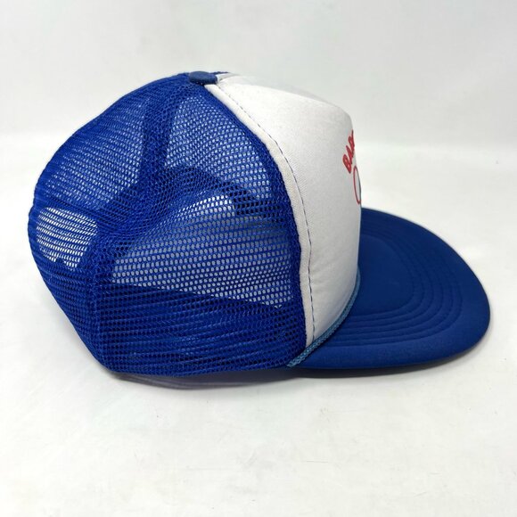 Vintage Barcelona Olympics 1992 Mesh Trucker Hat Snapback Cap White Foam Blue - Picture 5 of 8